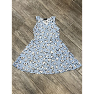 Justify Girls‎ Blue Unicorn Cat Soft Dress Sleeveless A-Line Size 6X